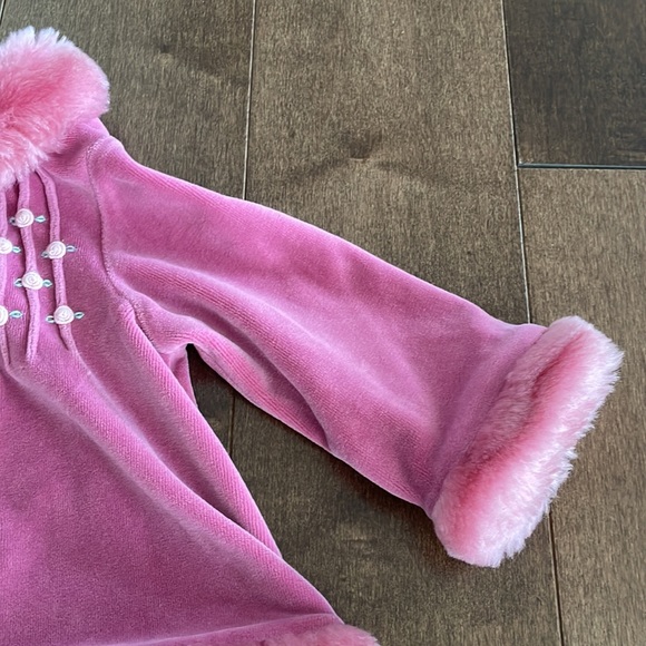 First Impressions Baby Girl’s Fur Coat - Pink 12M - Picture 7 of 9